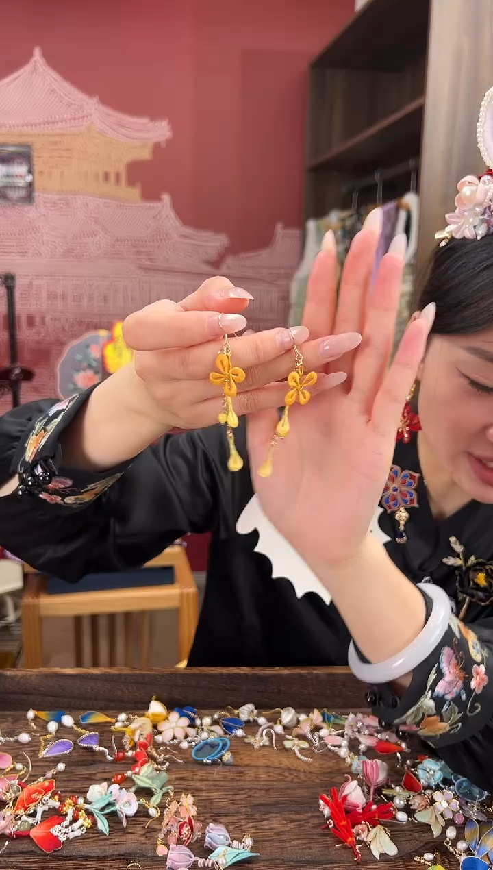 【闪购商品】刺绣苏绣世家非遗手工（耳环） 