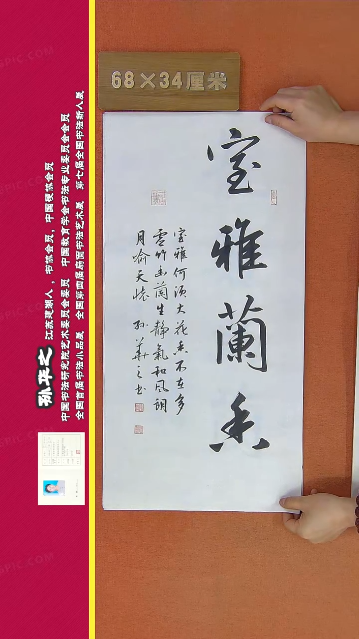 【闪购商品】书法271a孙华之书法作品