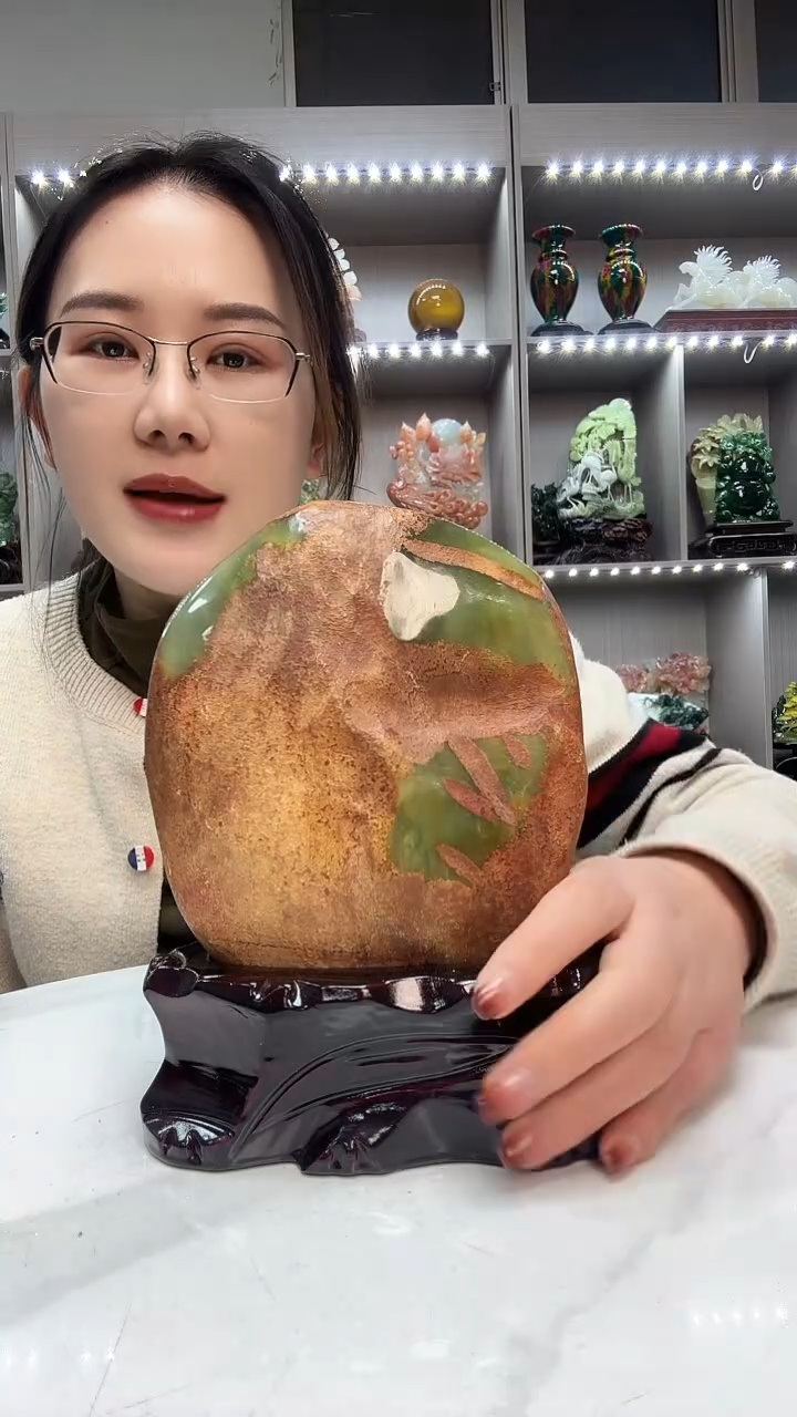 石材天然石材家居摆件办公室客厅玄关高档摆件