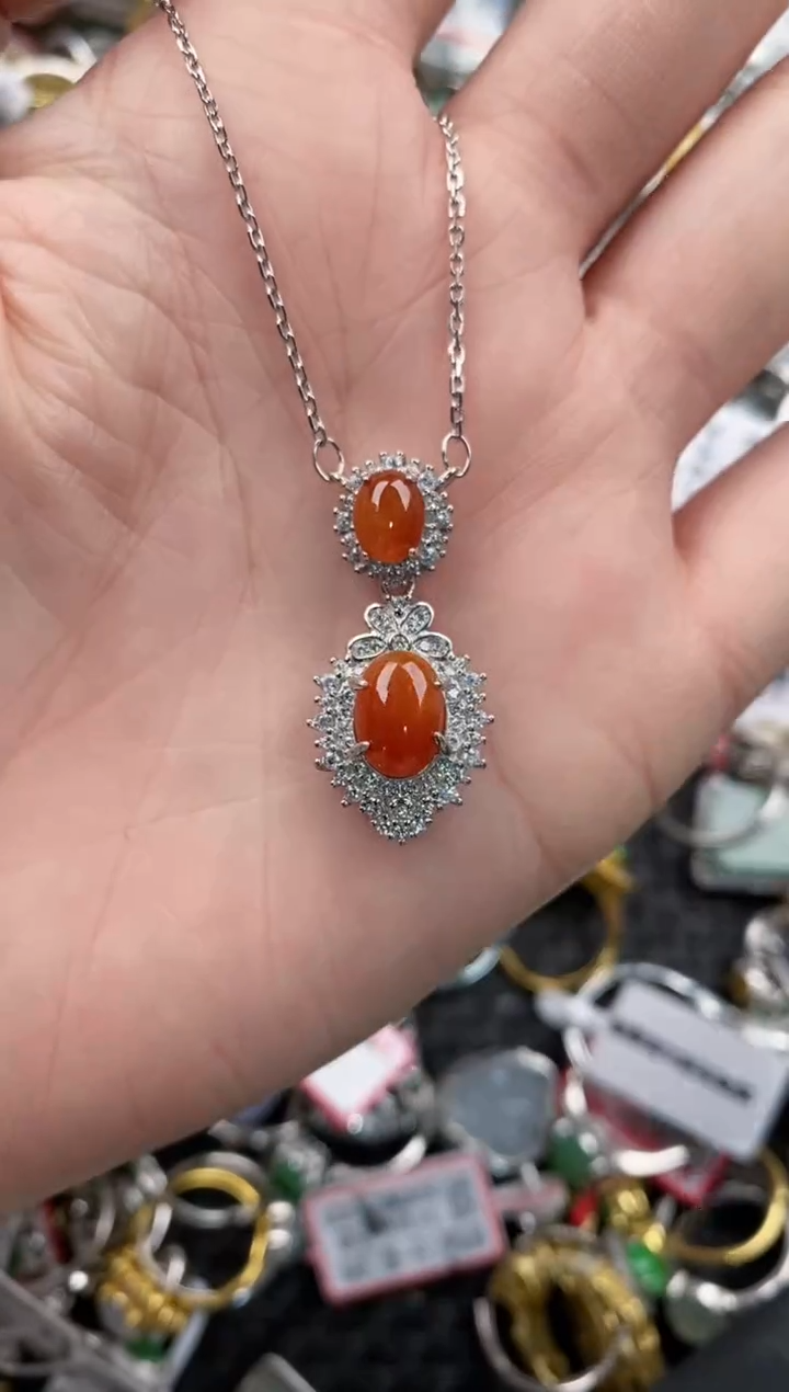 银S925镶嵌戒指翡翠333   2