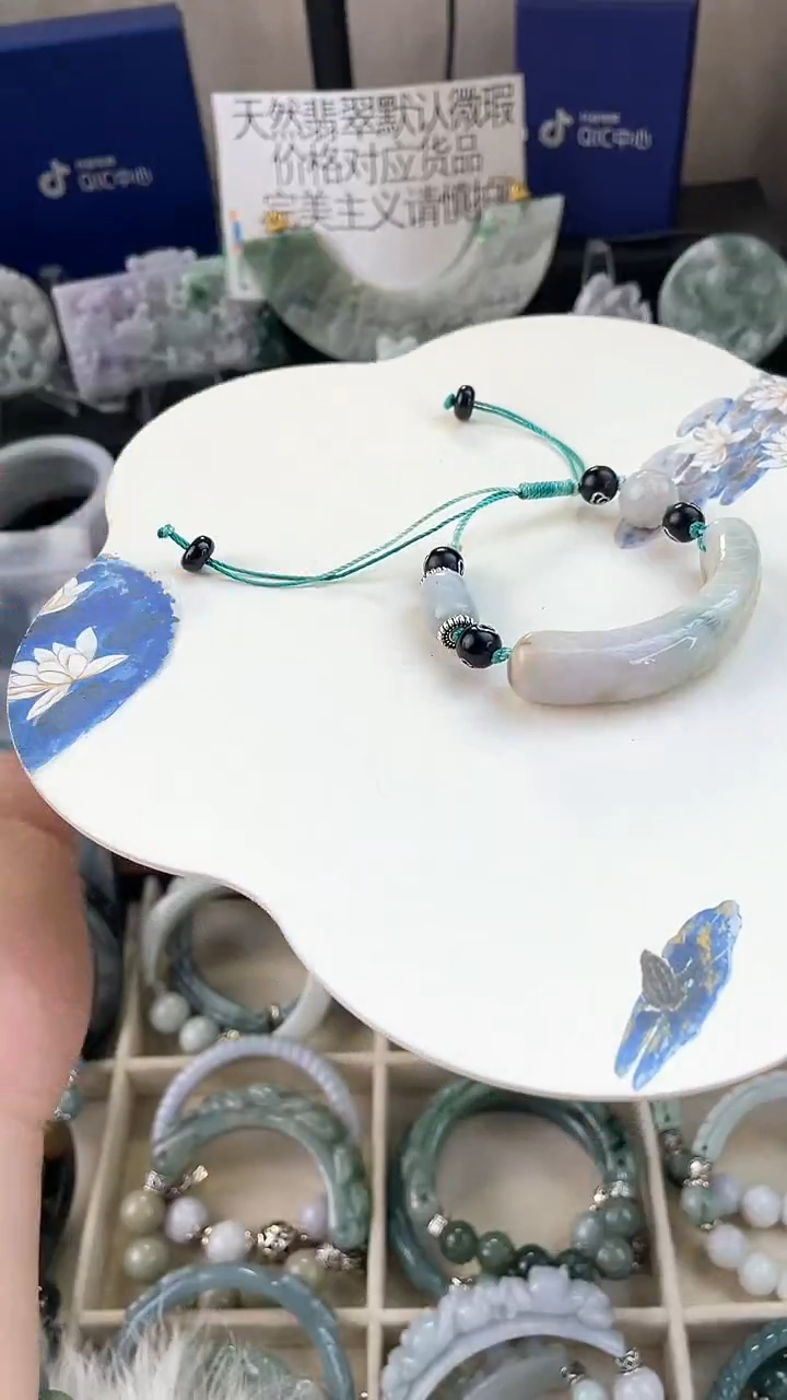 未镶嵌手链翡翠手工定制默认微瑕主播介绍为准
