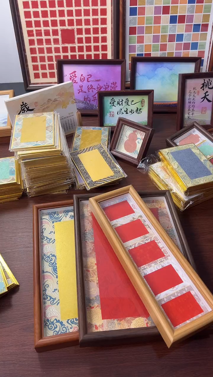 A4画框5个玻璃带挂钩