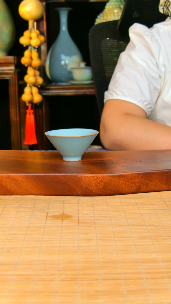 瓷片樸****林斗笠原矿天青2个.....