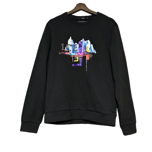 未使用 ICEBERG 全新未使用冰山黑色卫衣