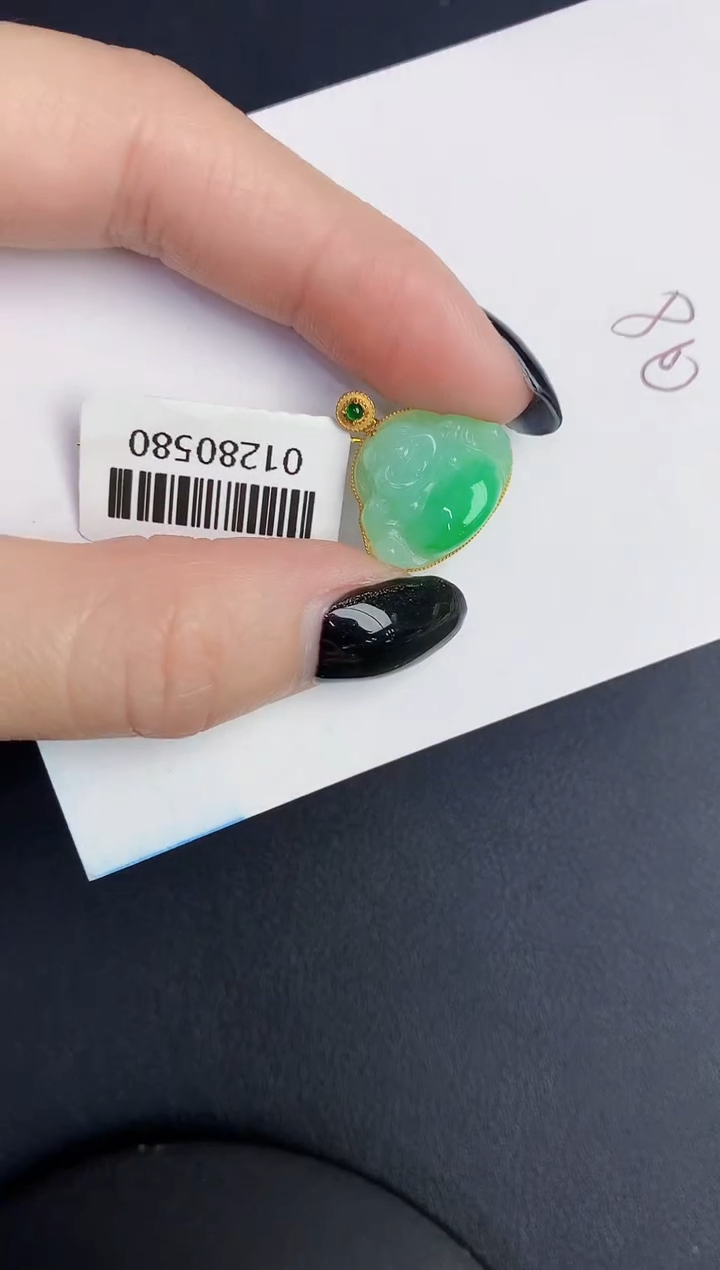 【闪购商品】翡翠颈饰18K金镶嵌000000000000