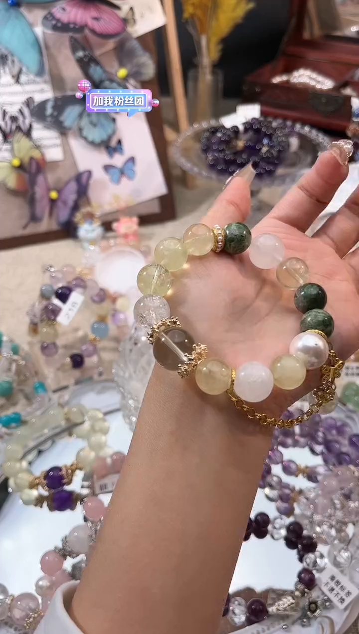 【闪购商品】水晶手链未镶嵌多样性发货颜色微差发其一