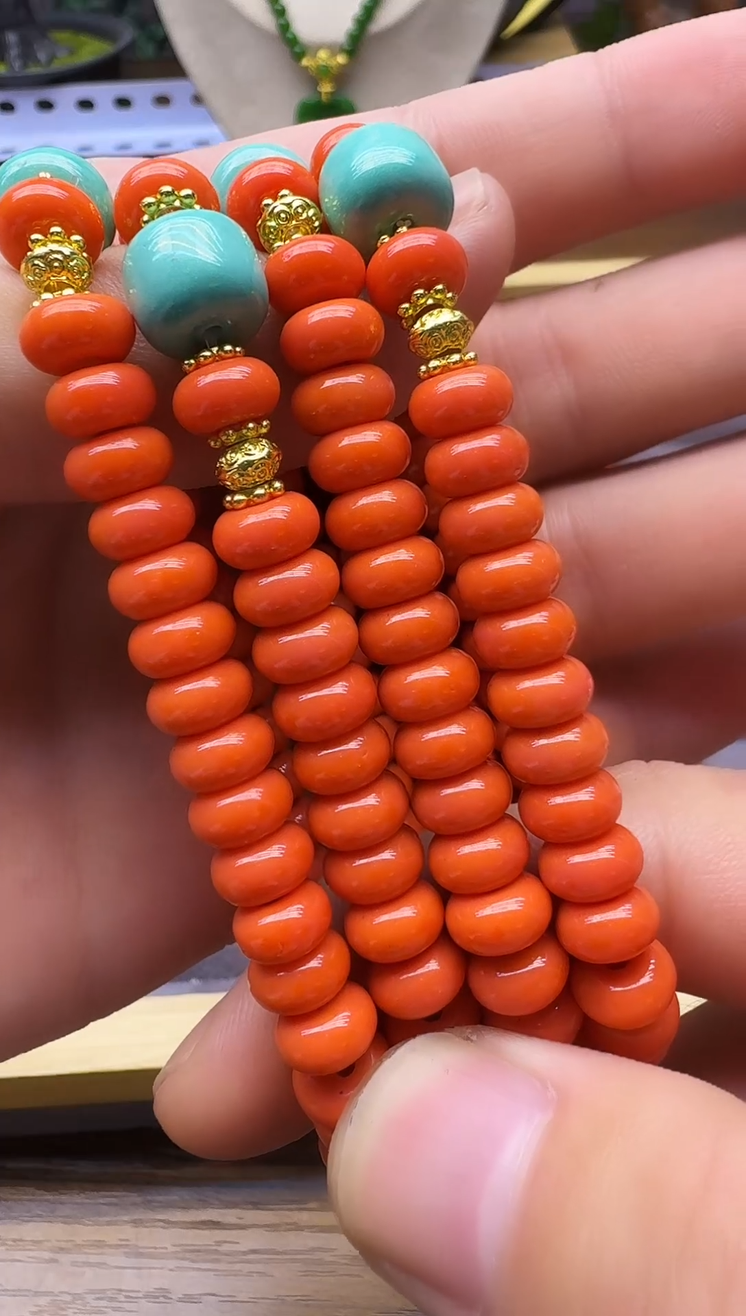 14K金镶嵌手链玛瑙/玉髓L44     