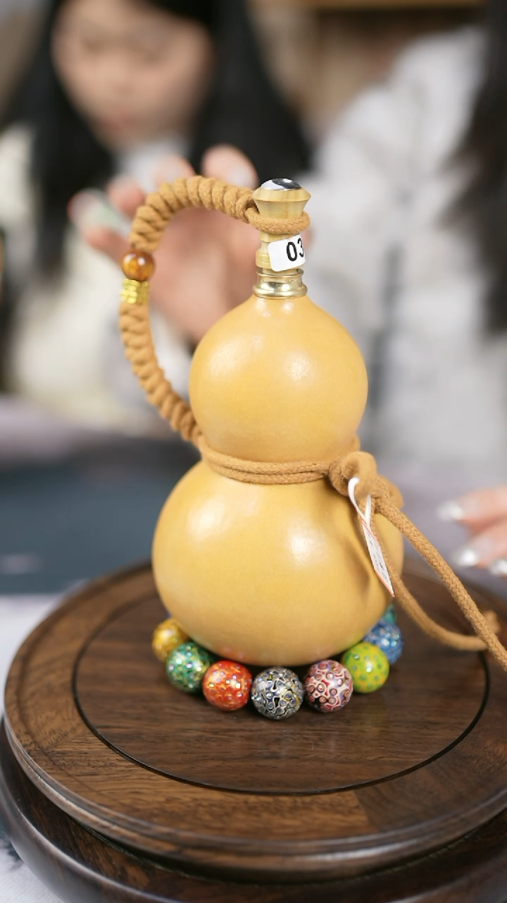 【闪购商品】352精品大漆酒葫芦赠送漏斗底座网兜