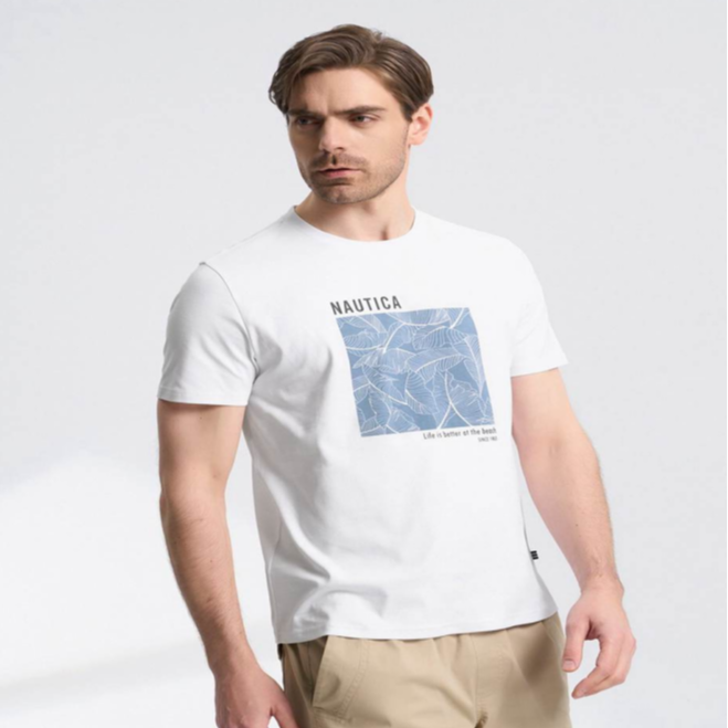 诺帝卡 百搭舒适短袖圆领T恤-232TO32051BW