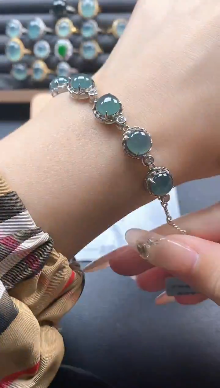 银S925镶嵌戒指翡翠5151-2