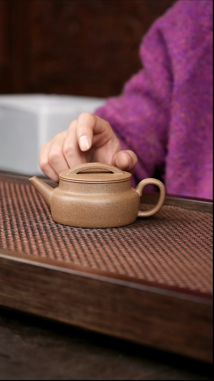 茶壶紫砂芝麻绿葫芦瓦