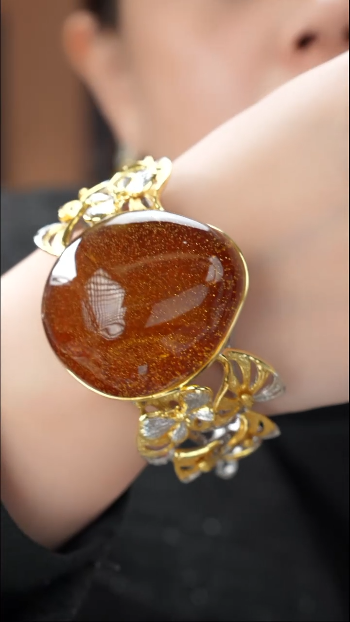 琥珀吊坠(不含链)未镶嵌精品手镯