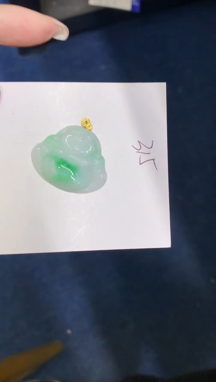 翡翠18K金镶嵌颈饰00000000000