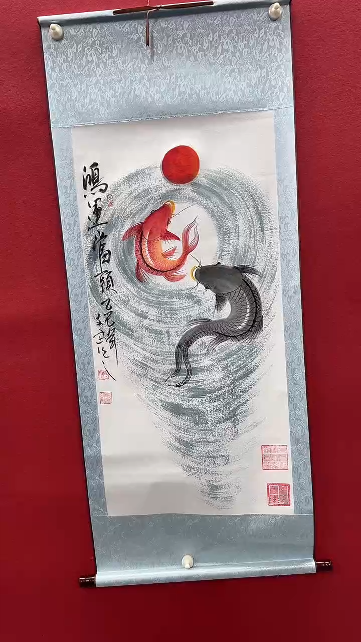 国画张文富张文富 鸿运当头