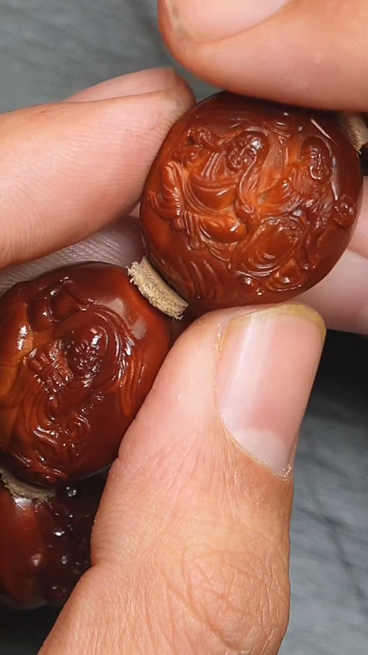 【闪购商品】橄榄核吊坠十八罗汉拜万佛回血