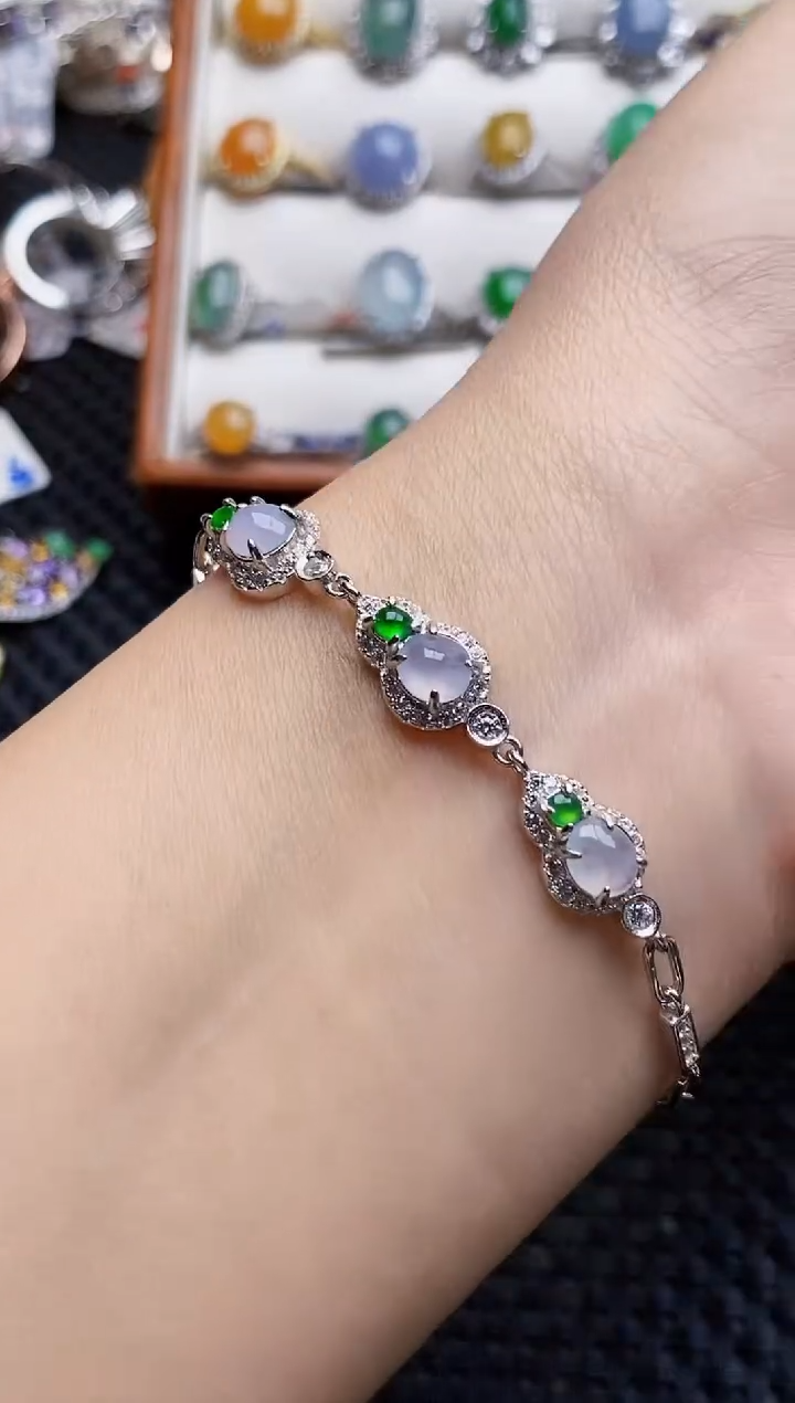 银S925镶嵌戒指翡翠2718