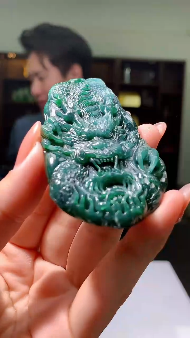 【闪购商品】定制翡翠未镶嵌1051hm-毛货挂件38