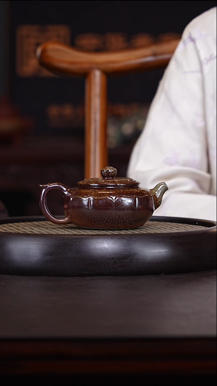 【闪购商品】紫砂茶壶钱玉娟6-81本绿柴烧280c