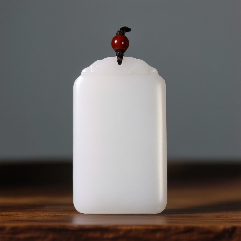 抖音质检先鉴后发出具和田玉证书保真保天然和田玉白玉无事牌