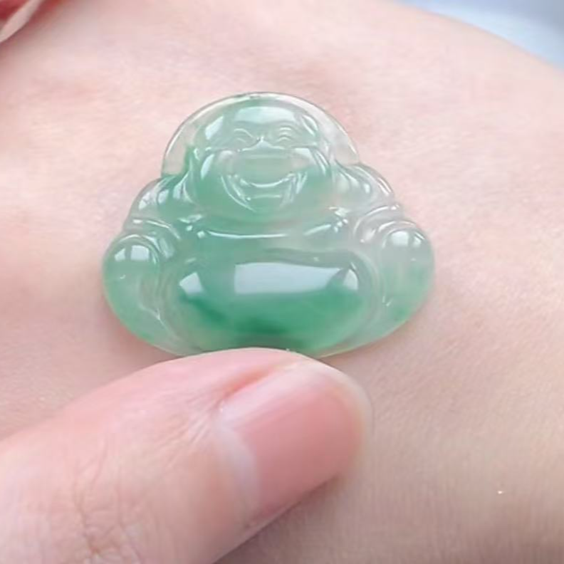 天然非洲翠绿底佛公