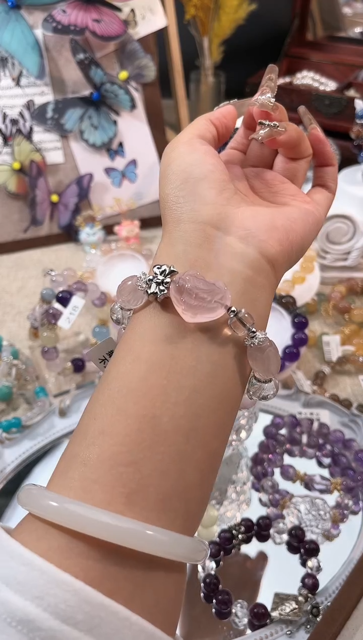 【闪购商品】水晶手链未镶嵌多样性发货颜色微差发其一