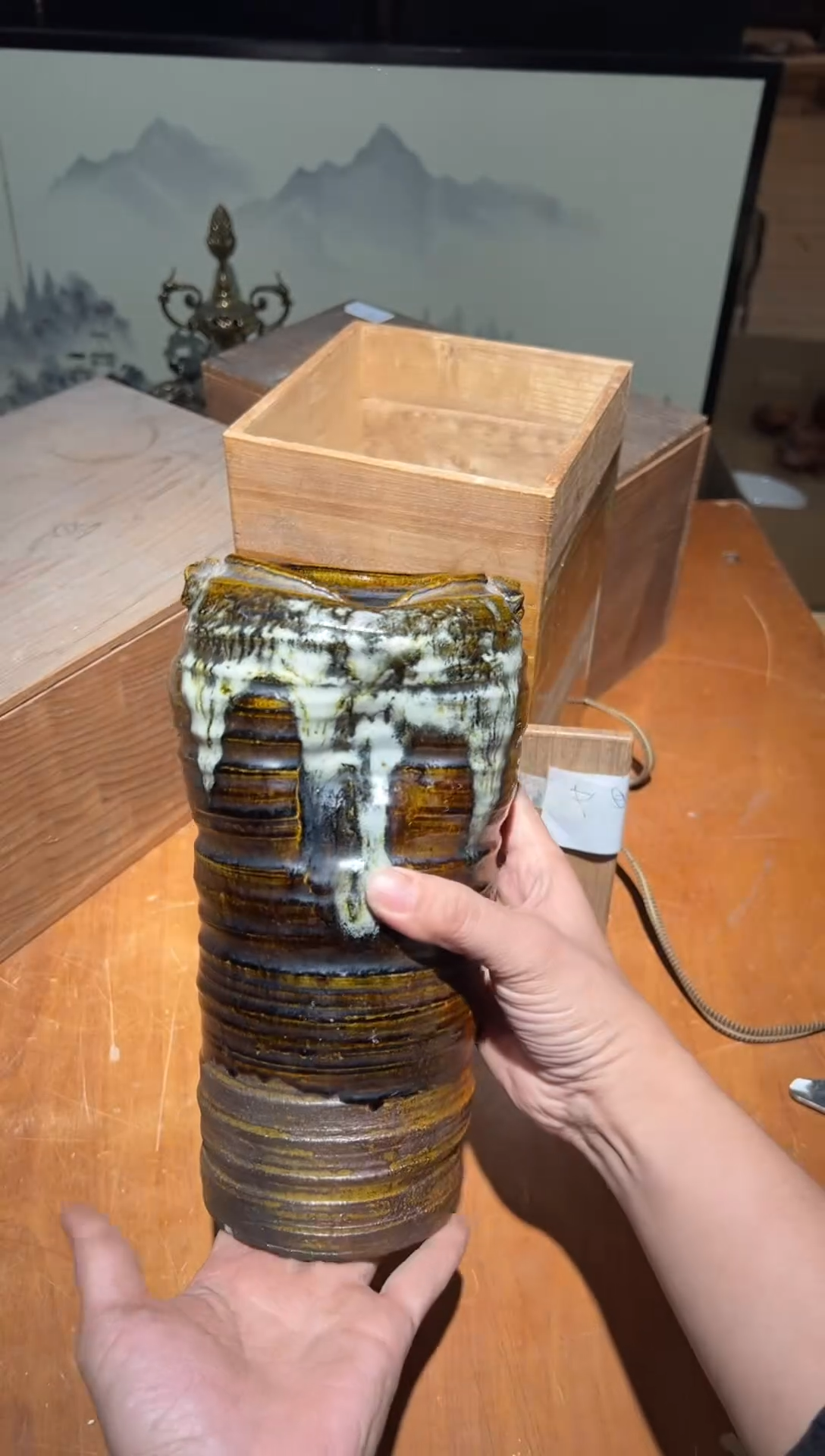 陶瓷A1707陶瓷中古周边/底有点磕