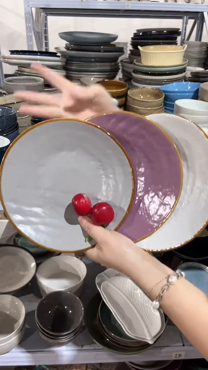 【闪购商品】瓷片外贸尾货微瑕满20包邮X3 小盘组合