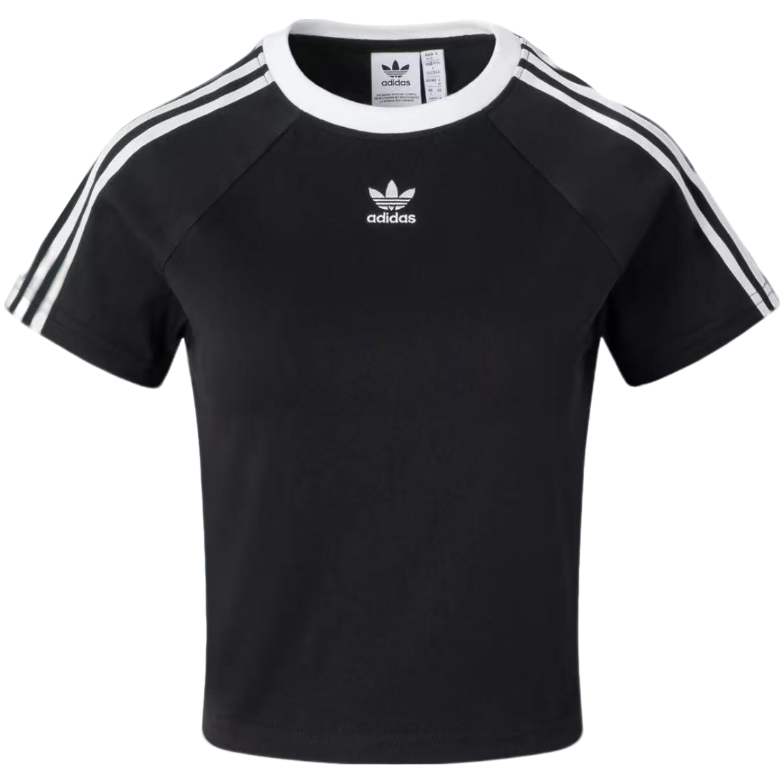 adidas/阿迪达斯流光风 三条纹修身圆领纯棉运动短袖T恤JC8703