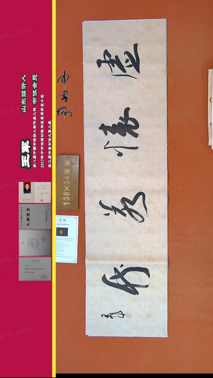 【闪购商品】书法443王军书法作品