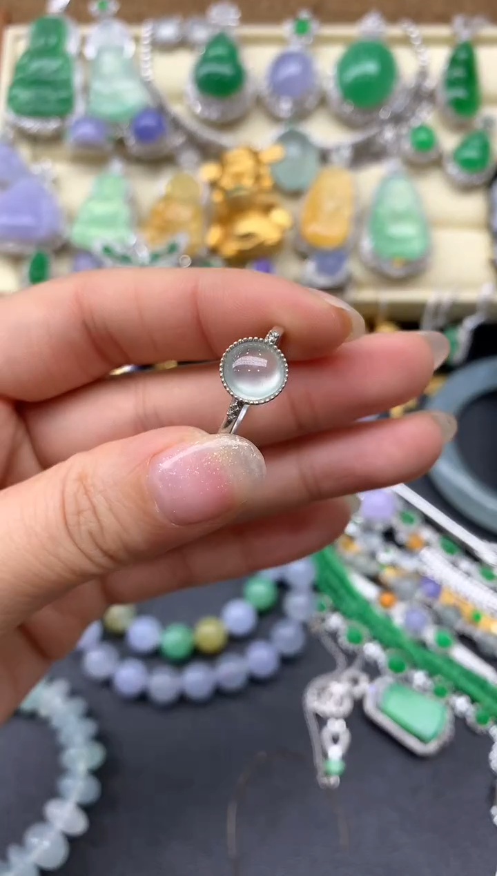 【闪购商品】翡翠戒指18K金镶嵌381-中国好珍宝