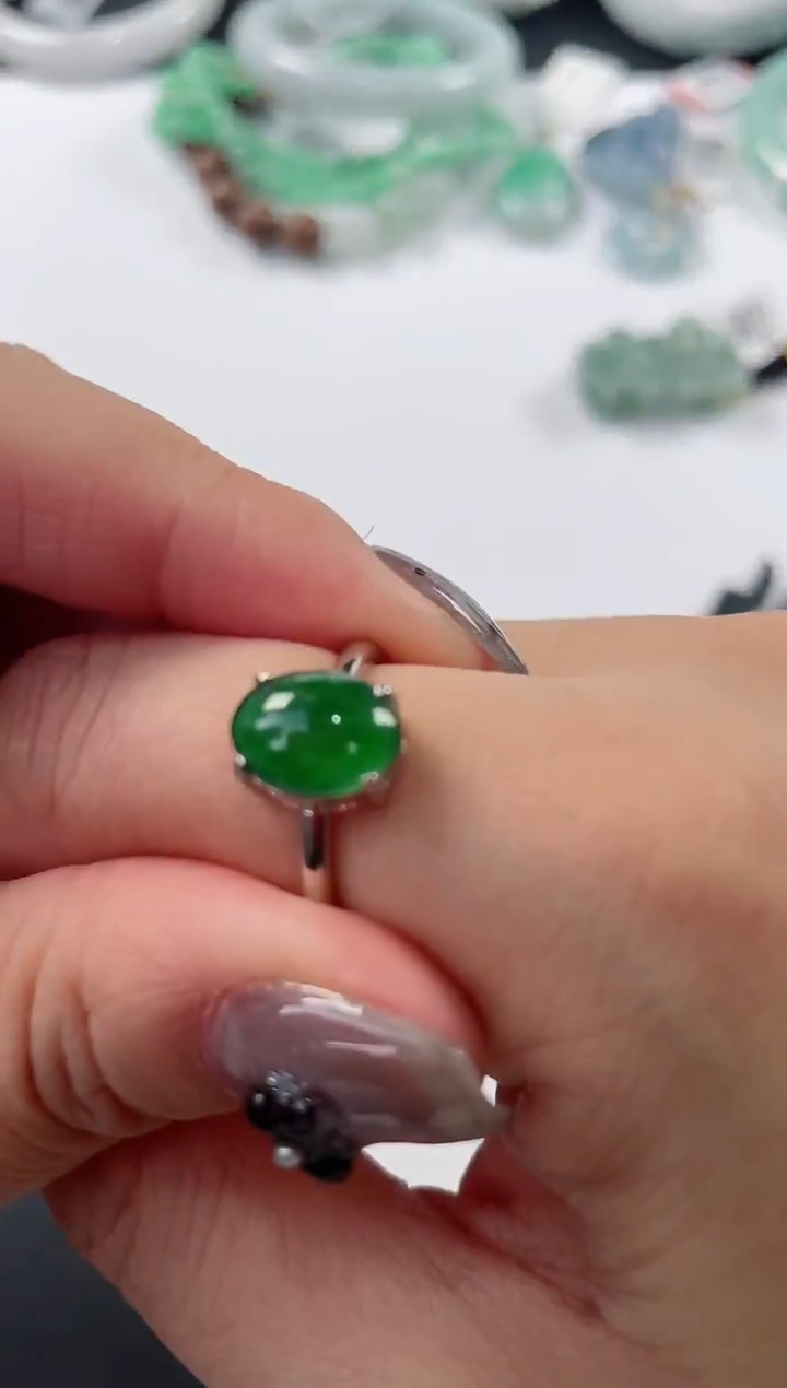 未镶嵌戒指翡翠基地发货H 5000 