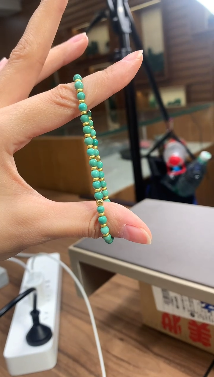 未镶嵌绿松石手链绿松石手链