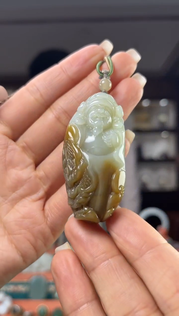 颈饰未镶嵌和田玉佩佩