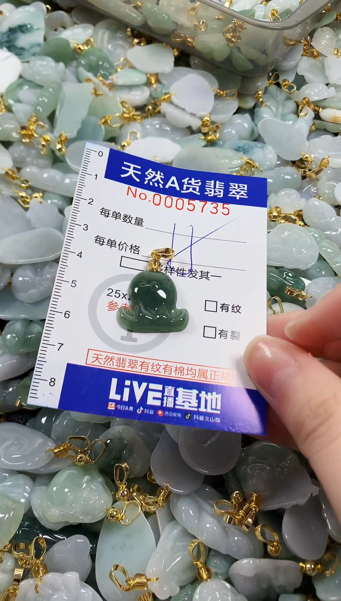 颈饰未镶嵌翡翠天然a货翡翠