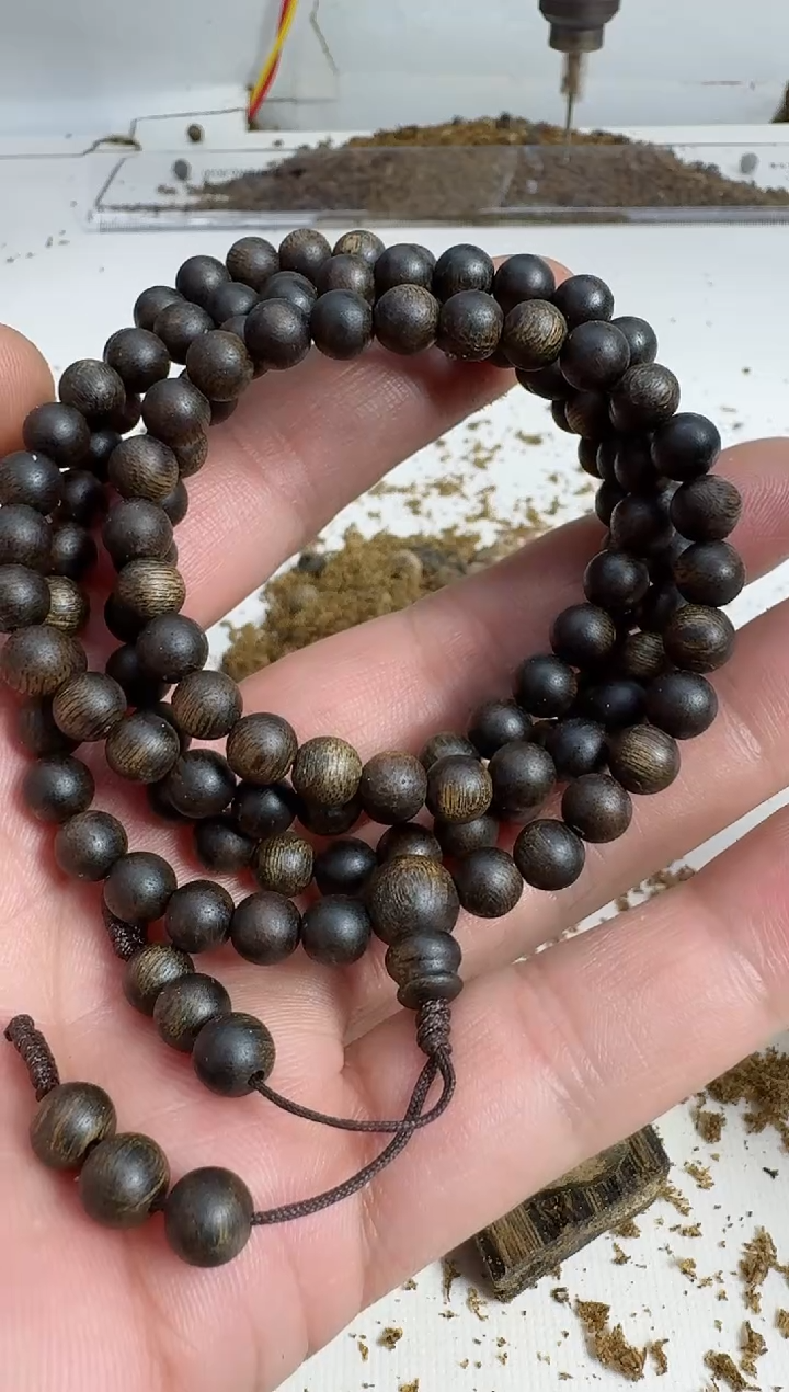 【闪购商品】沉香手串乌身0.6规格多圈18克沉水