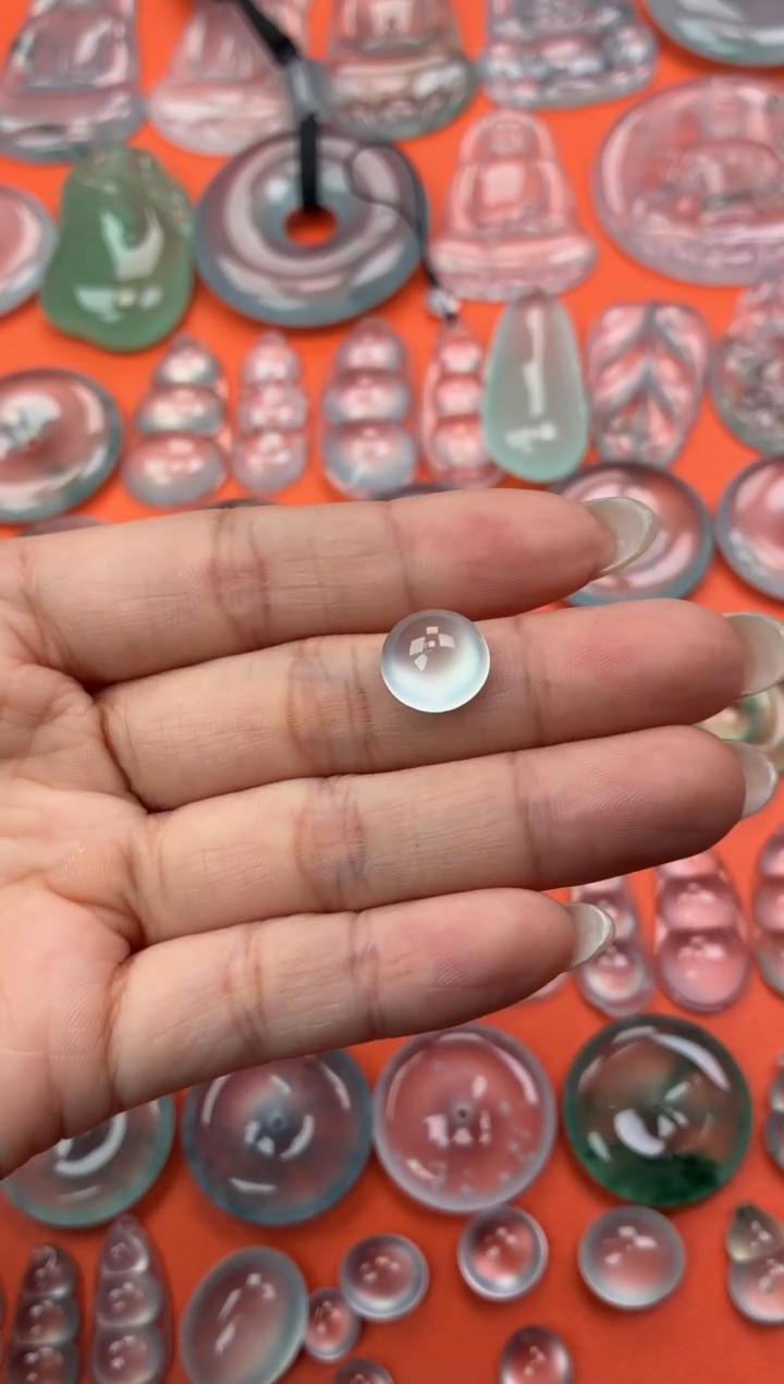 吊坠(不含链)未镶嵌翡翠42 蛋面 11.2 6.4