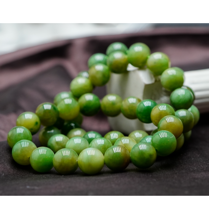 和田玉唐三彩手串11.5+（多样性发其一） D052601