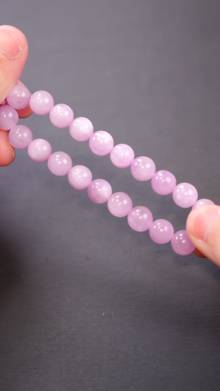 【闪购商品】水晶单圈未镶嵌Q072猫眼紫锂辉单圈9mm