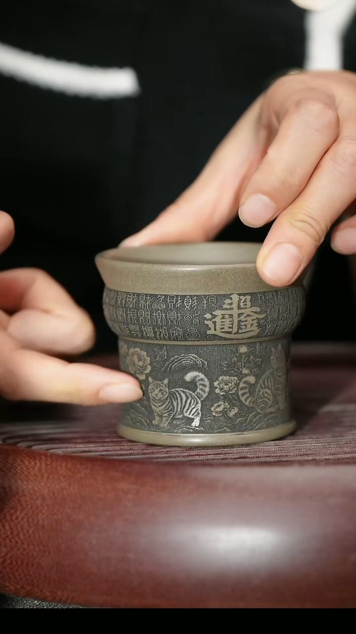 茶杯紫砂紫砂主人杯福利放漏