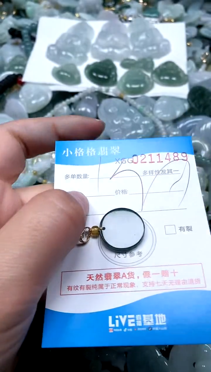 【闪购商品】翡翠颈饰未镶嵌闪购商品0211489