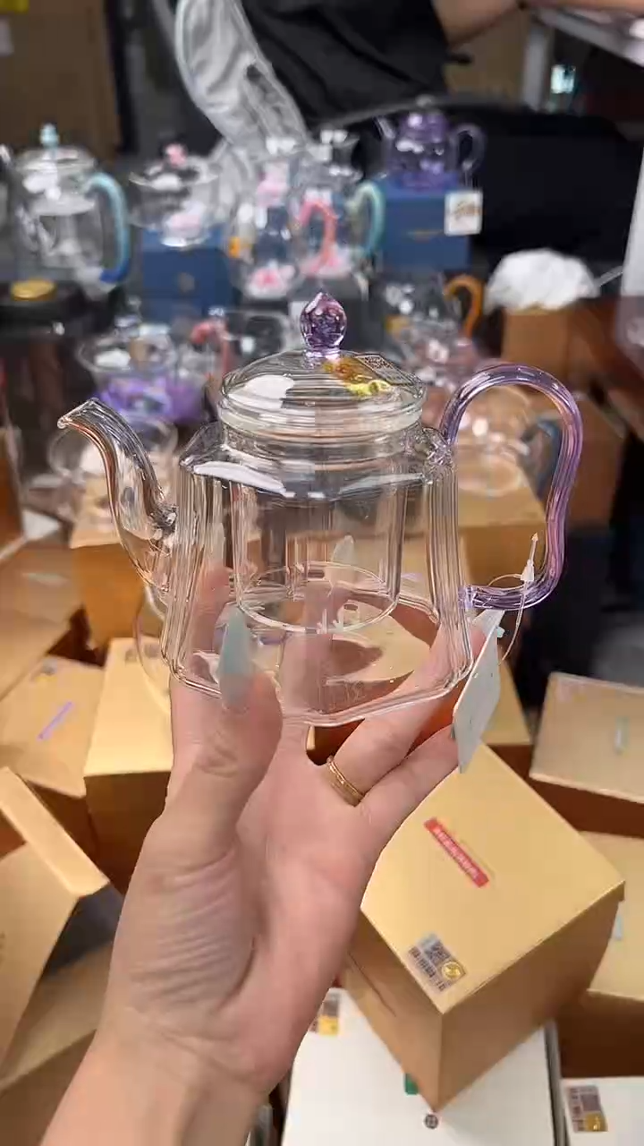 @@禾器晶彩锦瑞壶浅紫色