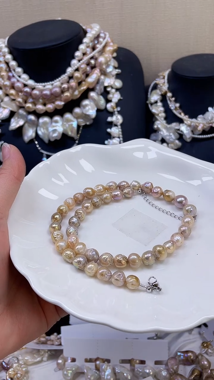 未镶嵌项链淡水珍珠【纯恬饰品】