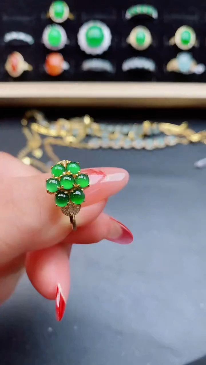 【闪购商品】翡翠戒指银S925镶嵌1212