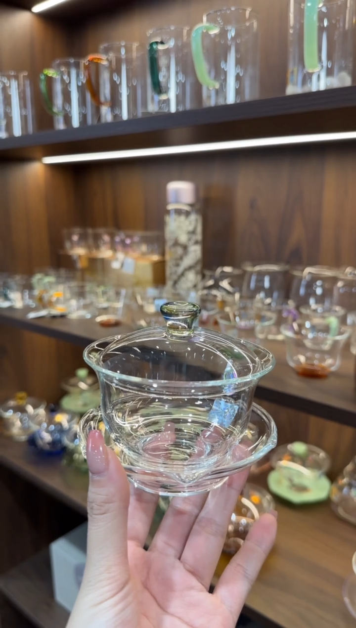 禾器 沁莲盖碗迷翠色