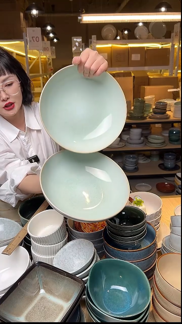 瓷216外贸尾货窑变釉下彩默认微瑕