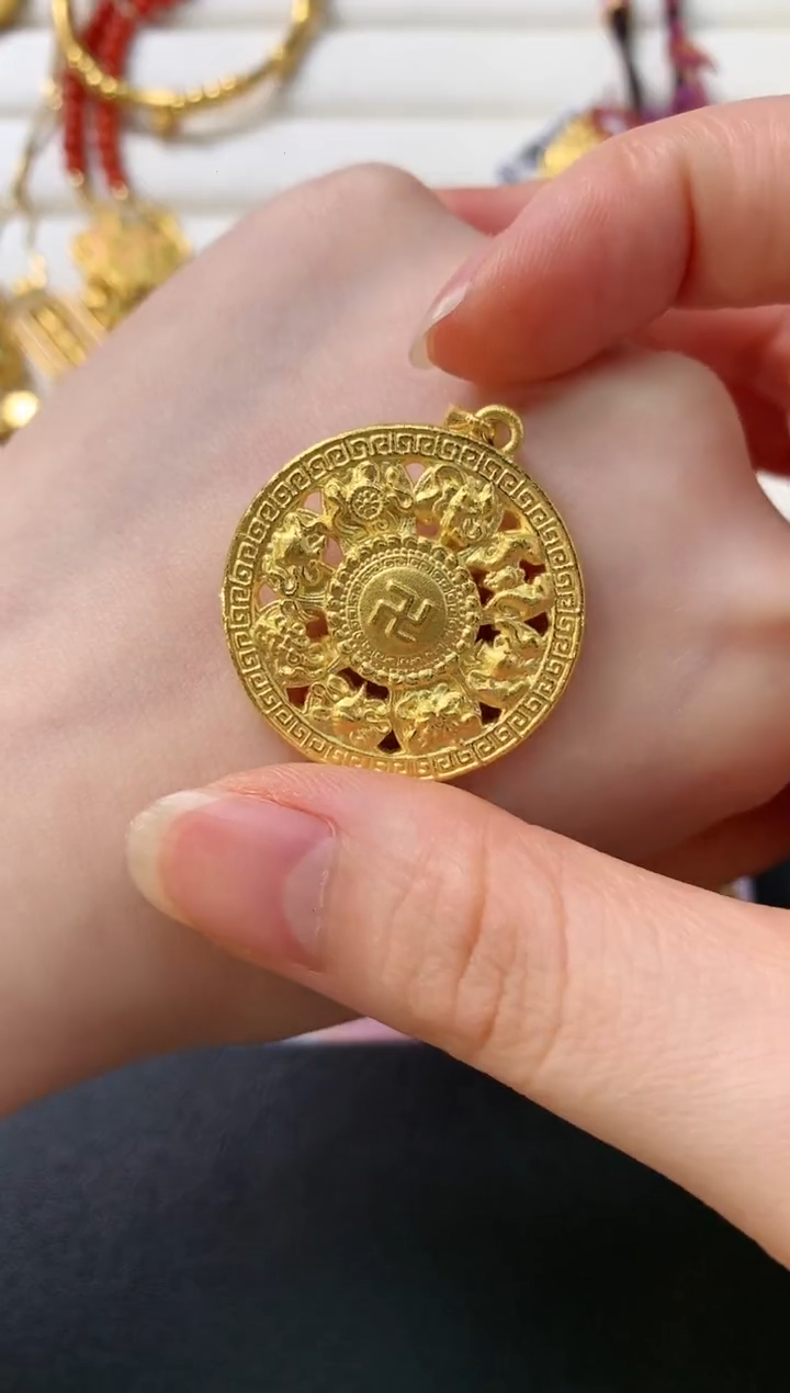 定制足金吊坠(不含链)D548|5557