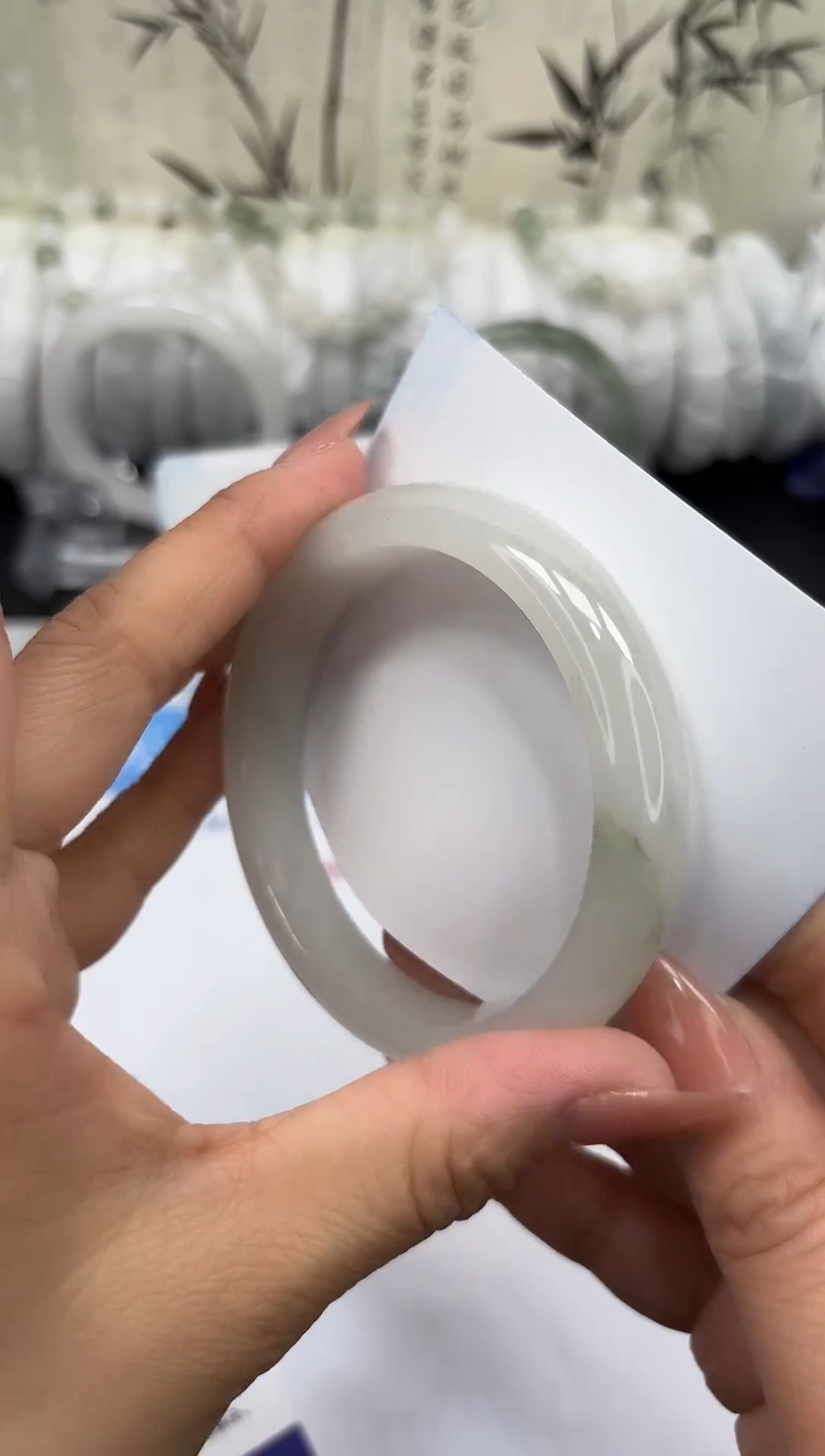 未镶嵌手镯石英质玉A108-58/59/60