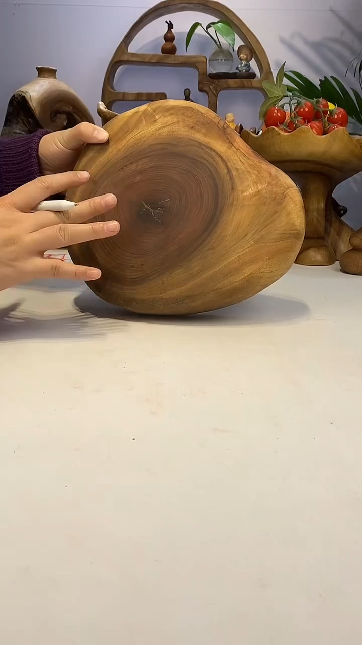 香樟木A5异形干泡/尺寸 26*23*6