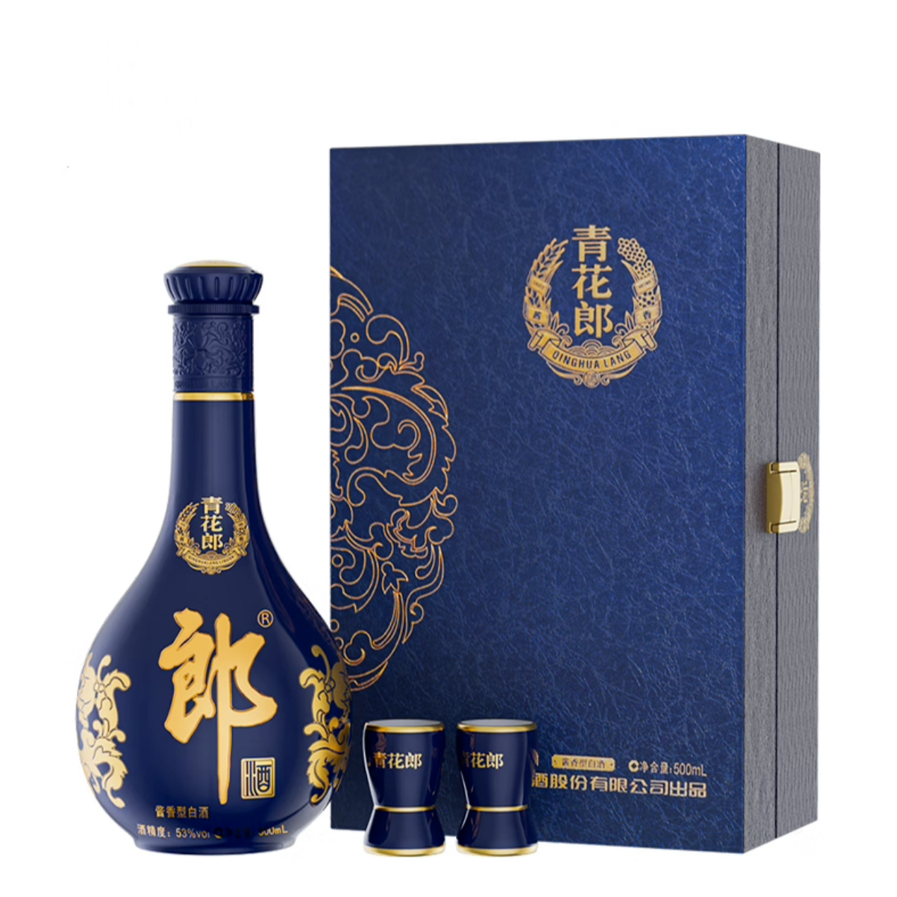 郎酒青花郎 酱香型 白酒 53度 500ml*1瓶 礼盒 商务名酒53度500