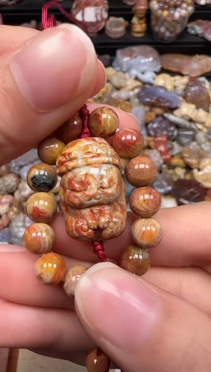 【闪购商品】硅化珊瑚（珊瑚玉）未镶嵌颈饰433